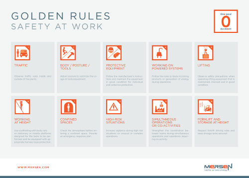 Mersen Safety golden rules Mersen Safety golden rules