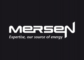 Mersen logo with baseline, negative